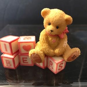 Vintage 1996 Cherished Teddies “I Love Bears” Figurine, MIB